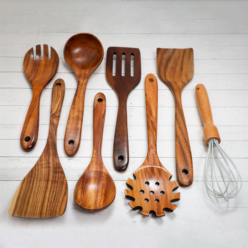 Acacia Wooden Spoon Set | Eco-Friendly Kitchen Utensils | Sustainable Cooking Gift
