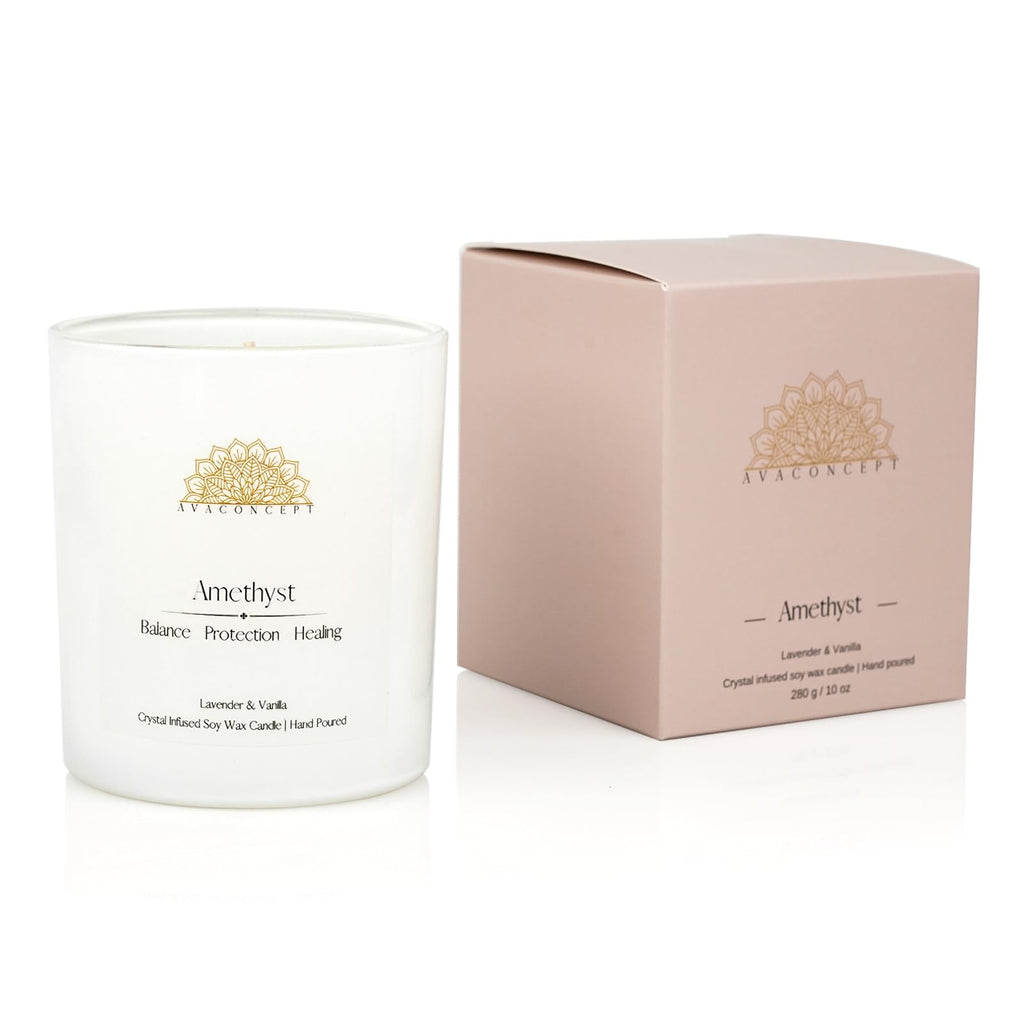 AvaConcept Healing Crystal Candle Gift Set
