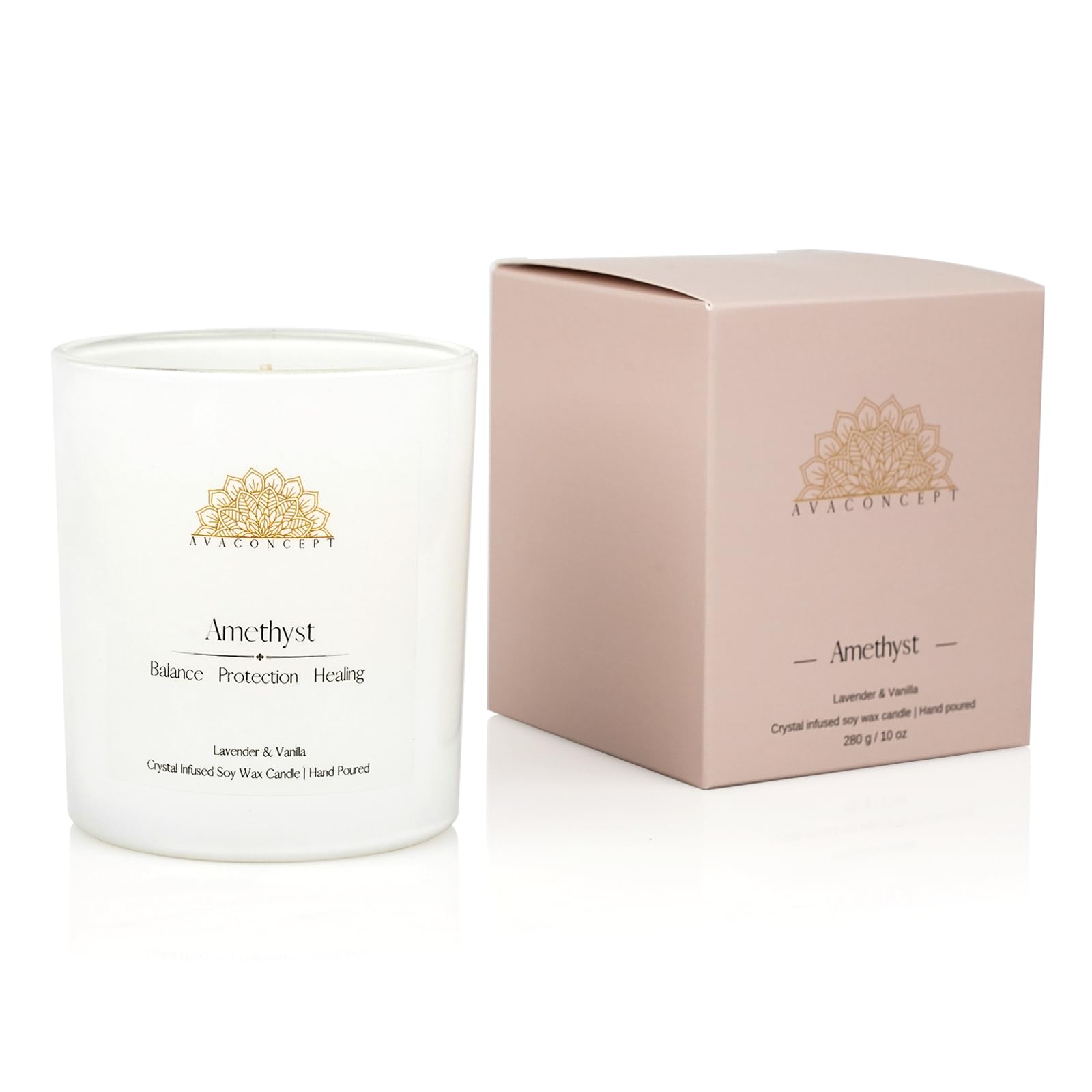 AvaConcept Healing Crystal Candle Gift Set