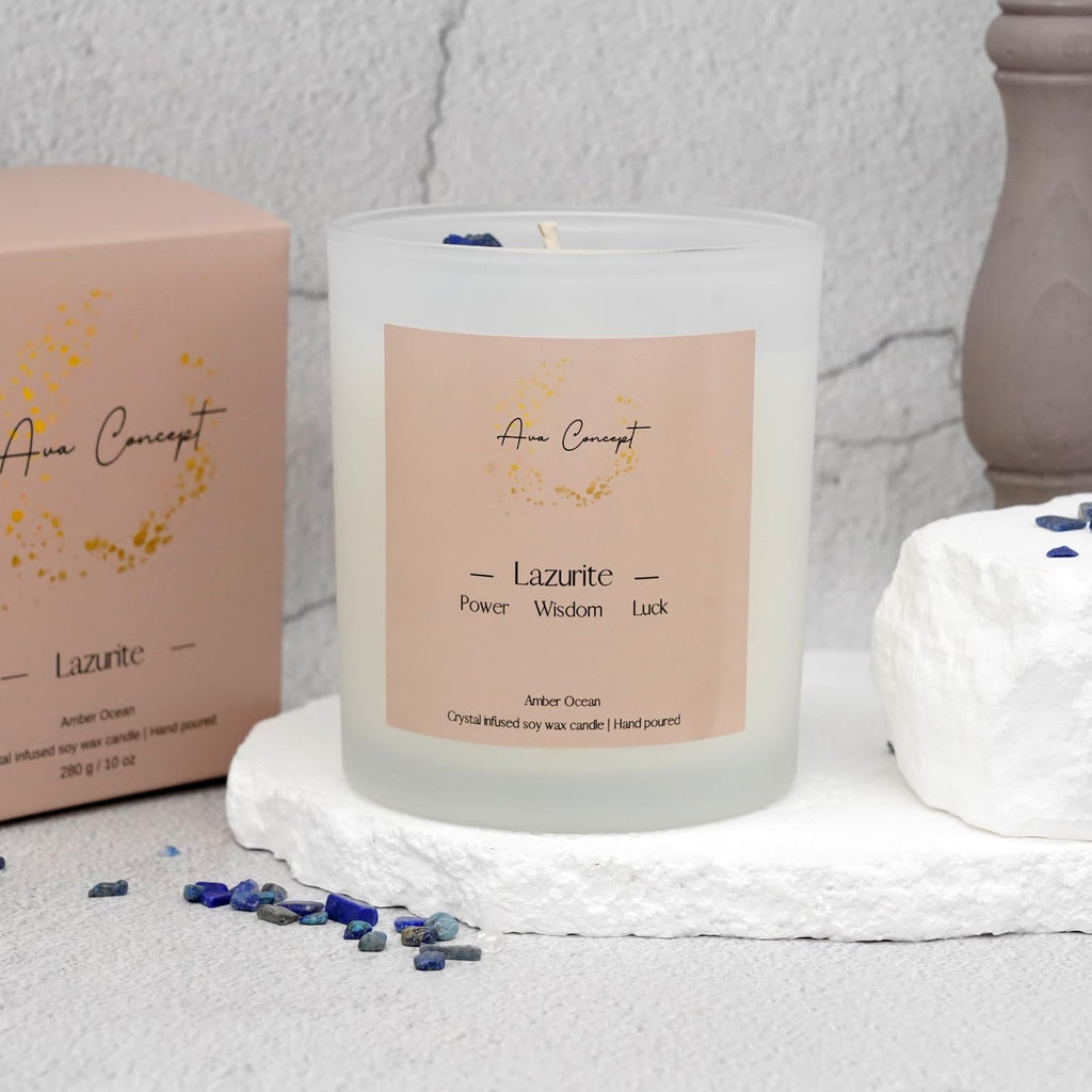 AvaConcept Healing Crystal Candle Gift Set