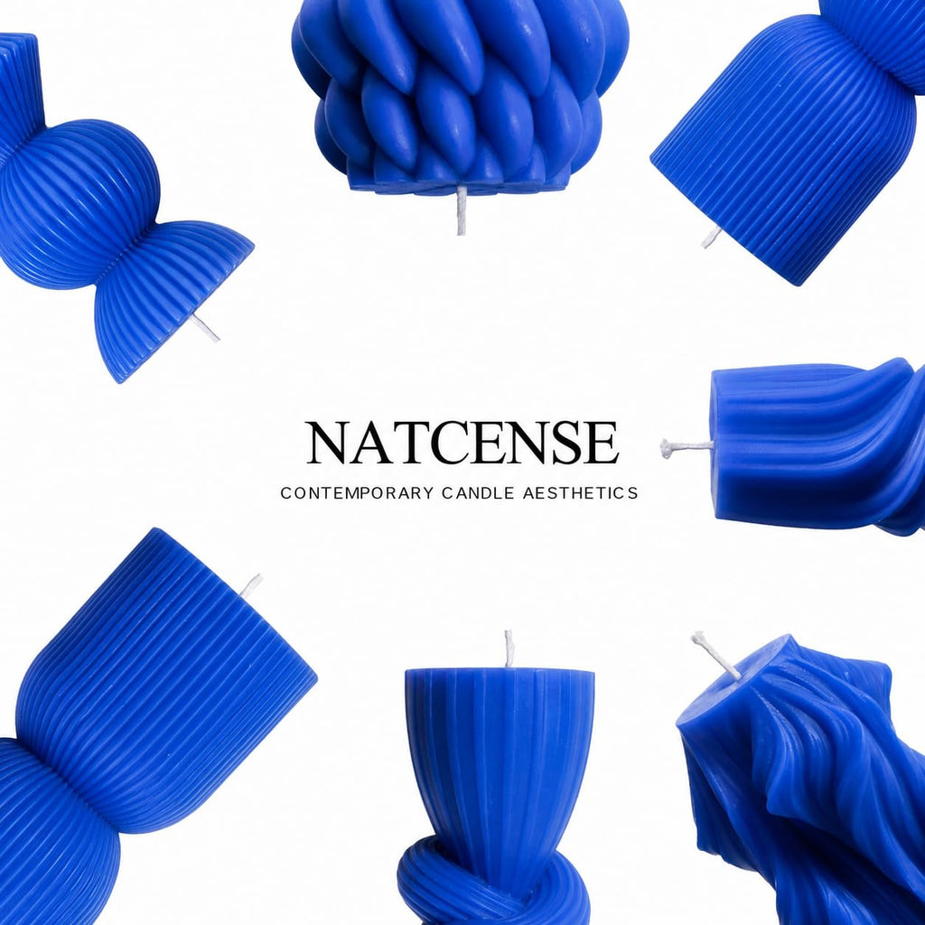 Soy Wax Handmade Ribbed Candles