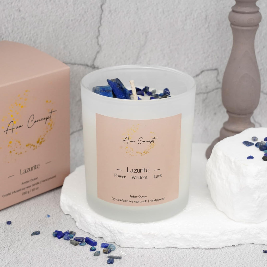 AvaConcept Healing Crystal Candle Gift Set