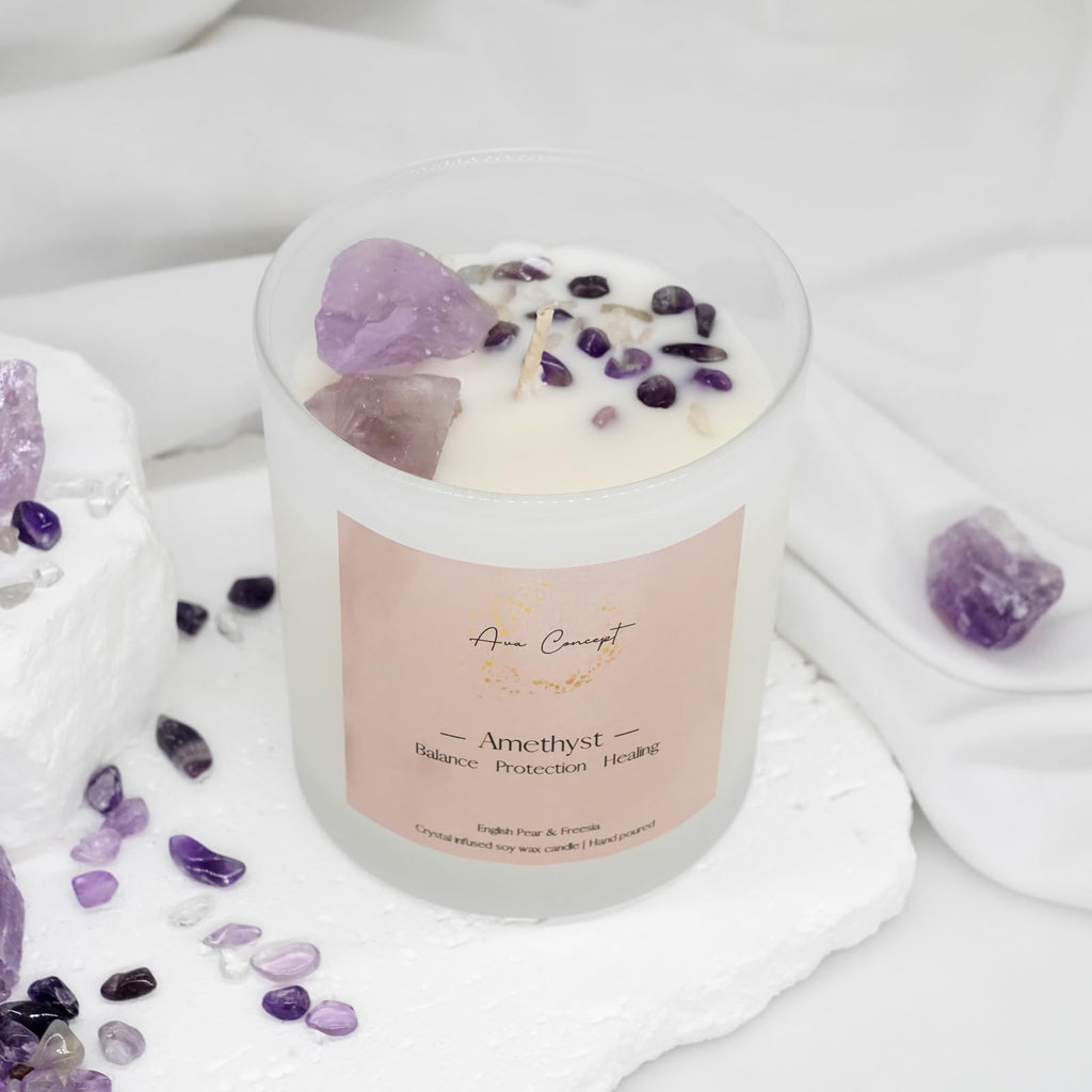 AvaConcept Healing Crystal Candle Gift Set