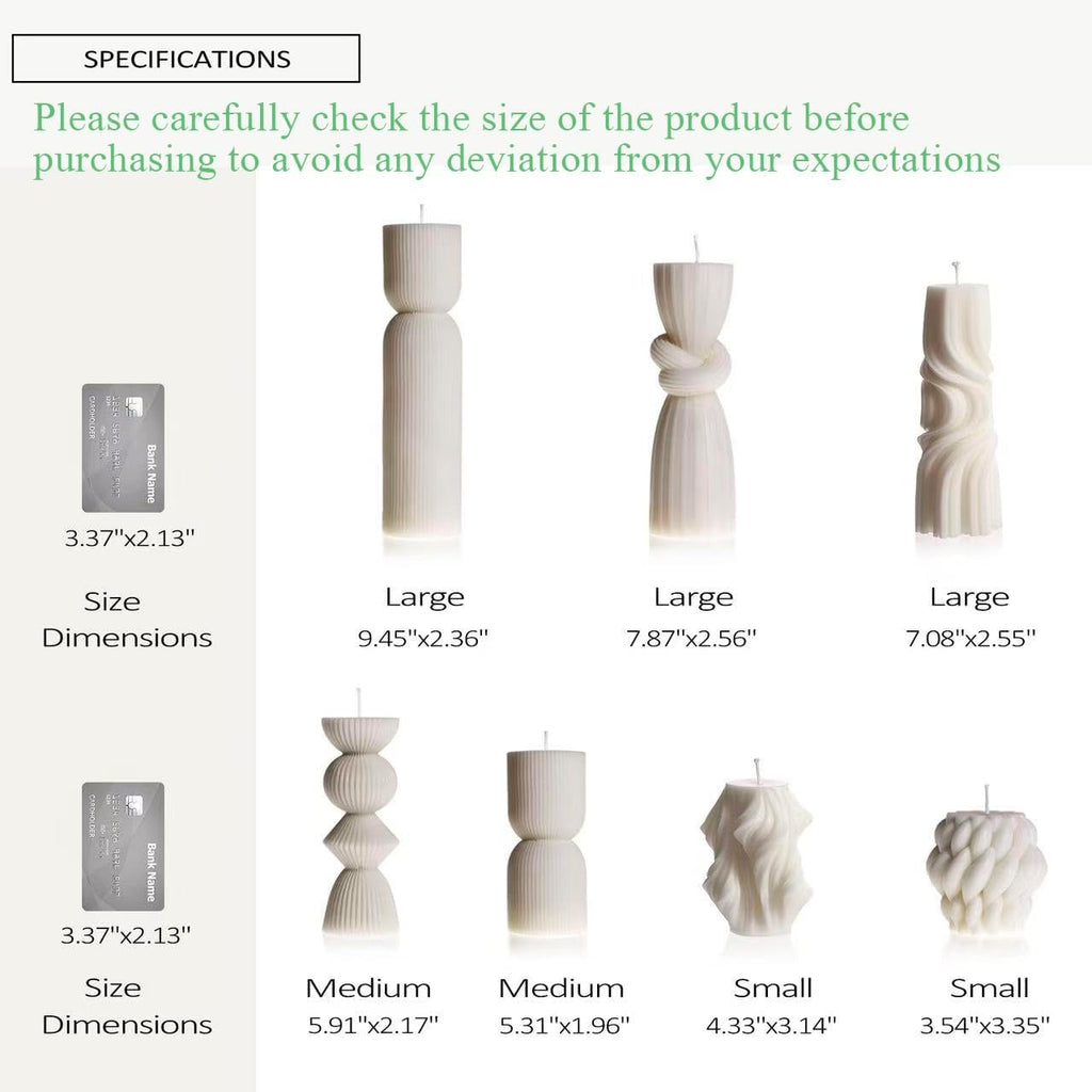 Soy Wax Handmade Ribbed Candles