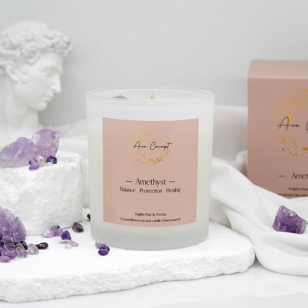 AvaConcept Healing Crystal Candle Gift Set