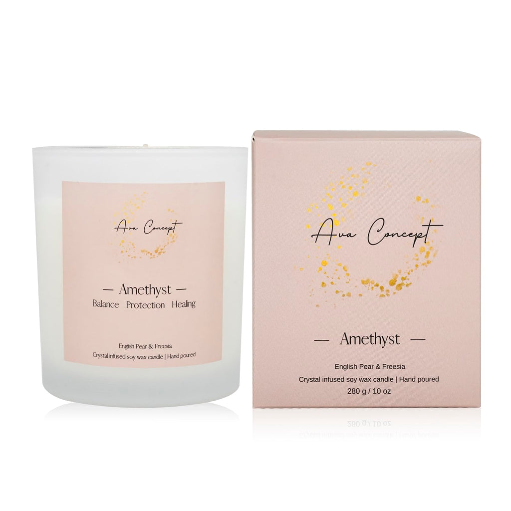 AvaConcept Healing Crystal Candle Gift Set