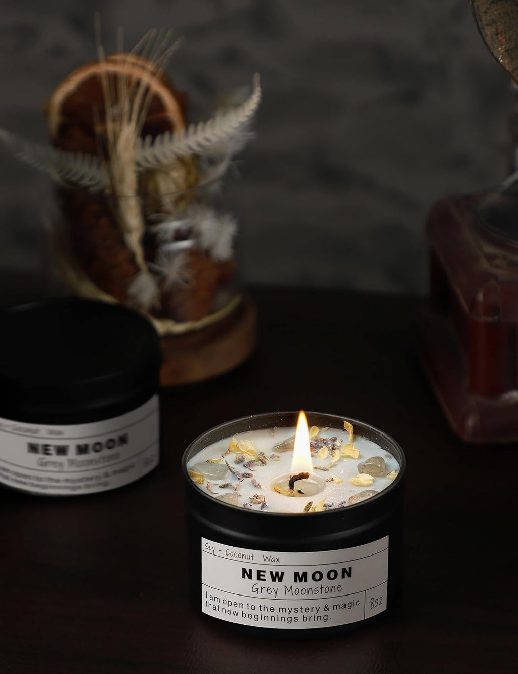 Crystal Soy Candles, Handmade Wishing Gifts