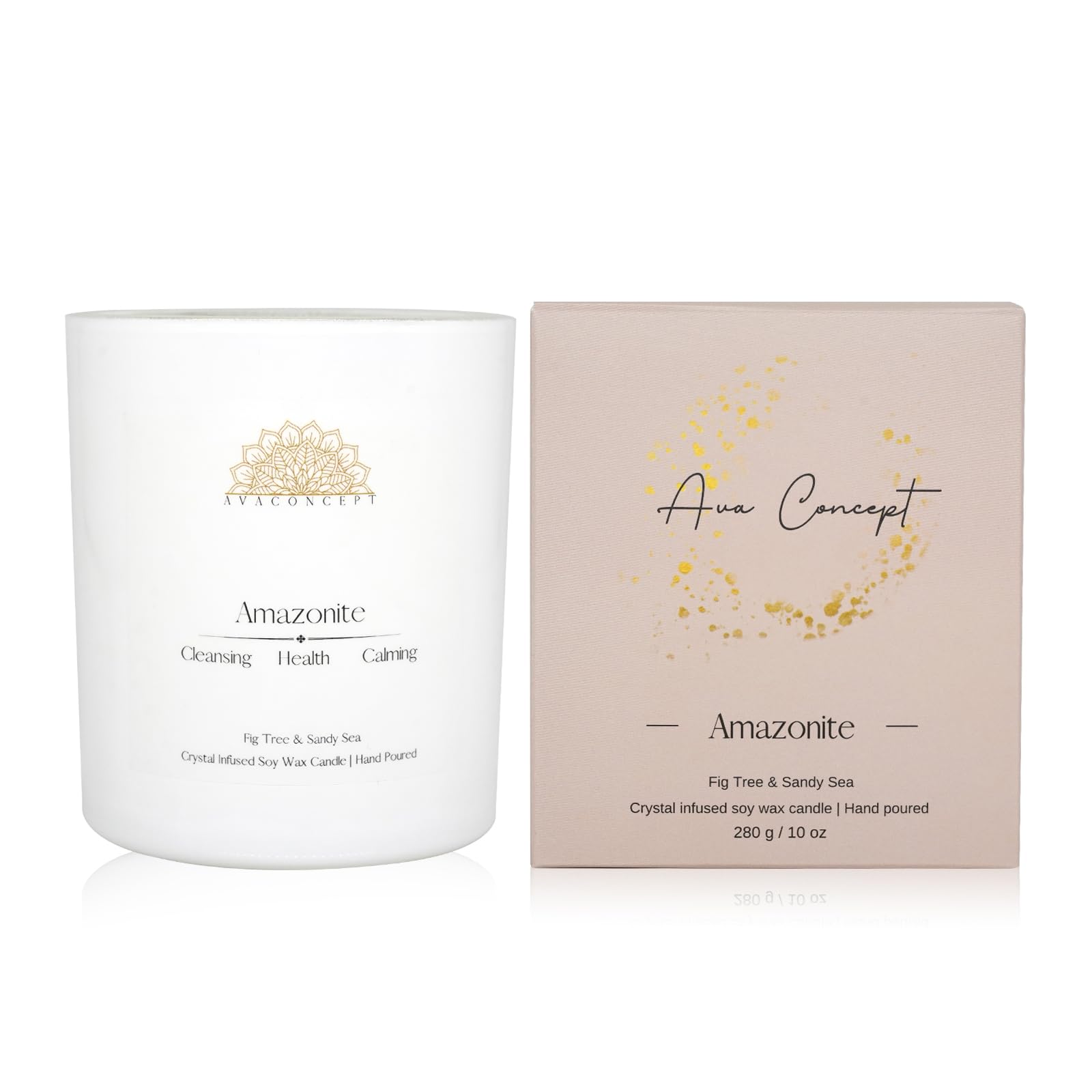 AvaConcept Healing Crystal Candle Gift Set