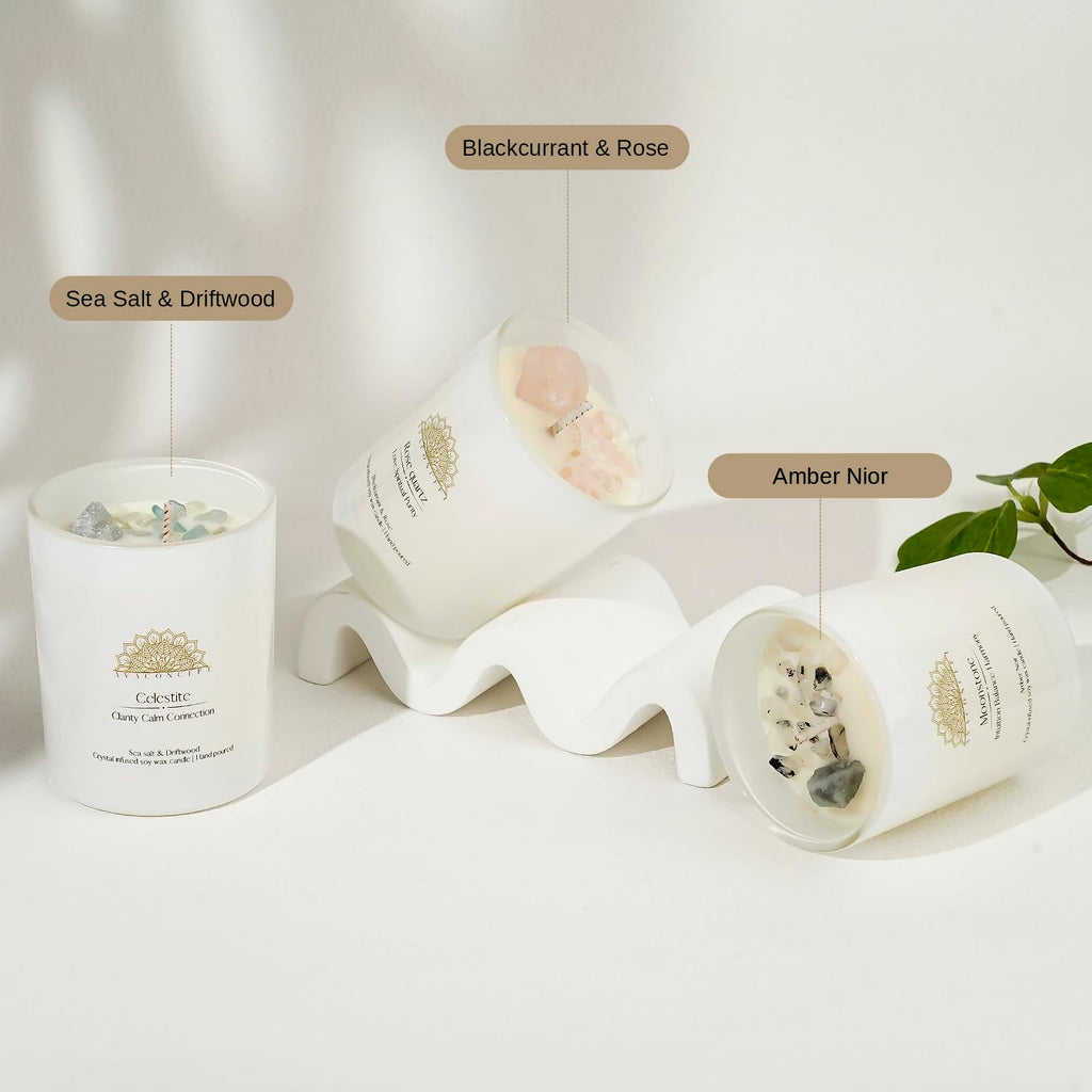 AvaConcept Healing Crystal Candle Gift Set