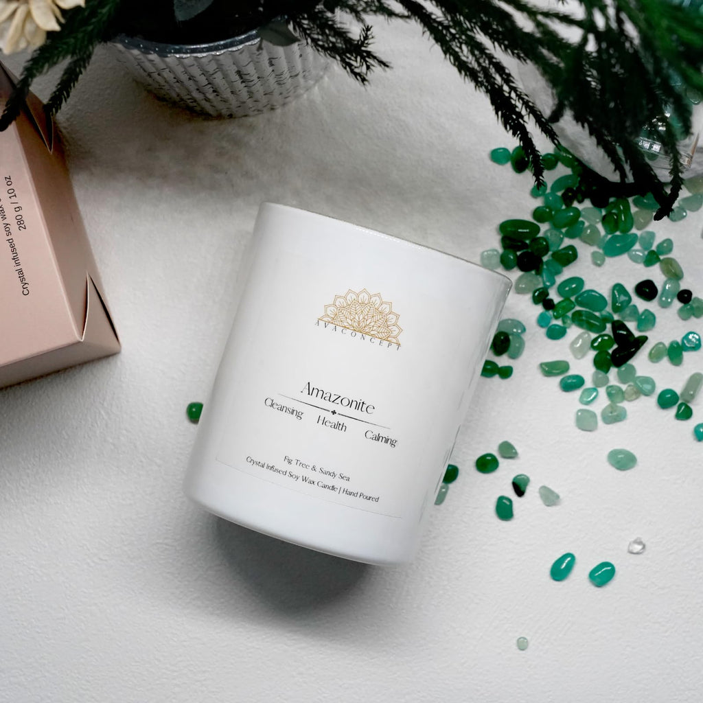 AvaConcept Healing Crystal Candle Gift Set