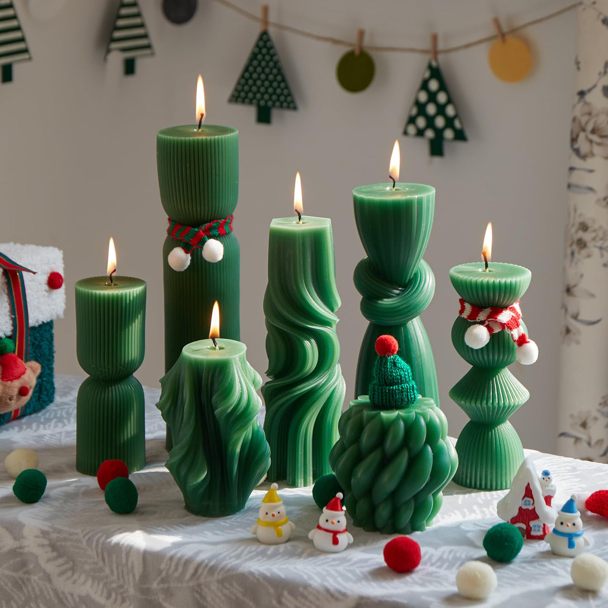 Soy Wax Handmade Ribbed Candles