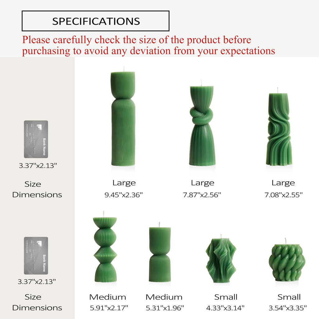 Soy Wax Handmade Ribbed Candles