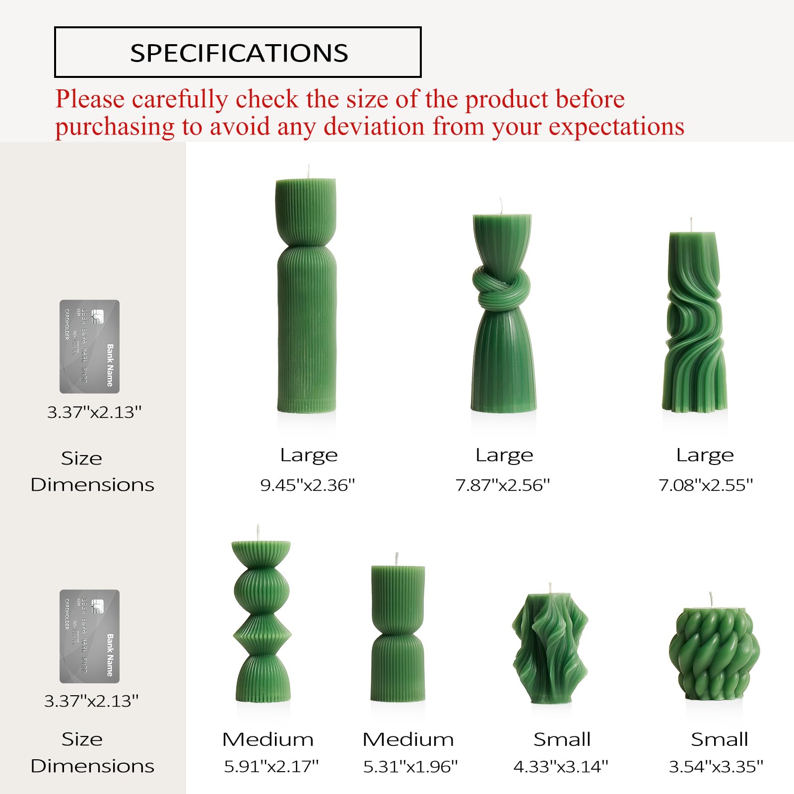 Soy Wax Handmade Ribbed Candles