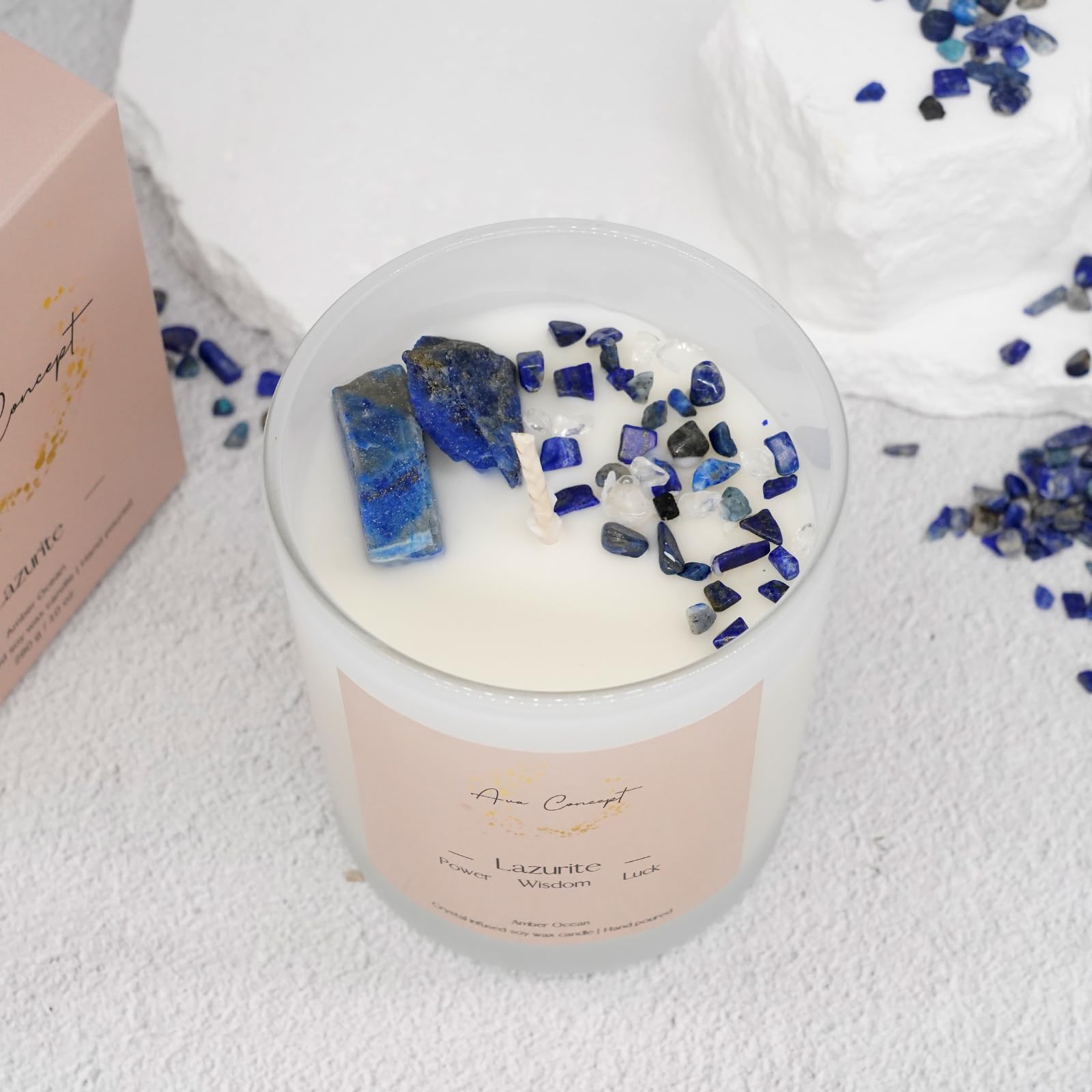 AvaConcept Healing Crystal Candle Gift Set