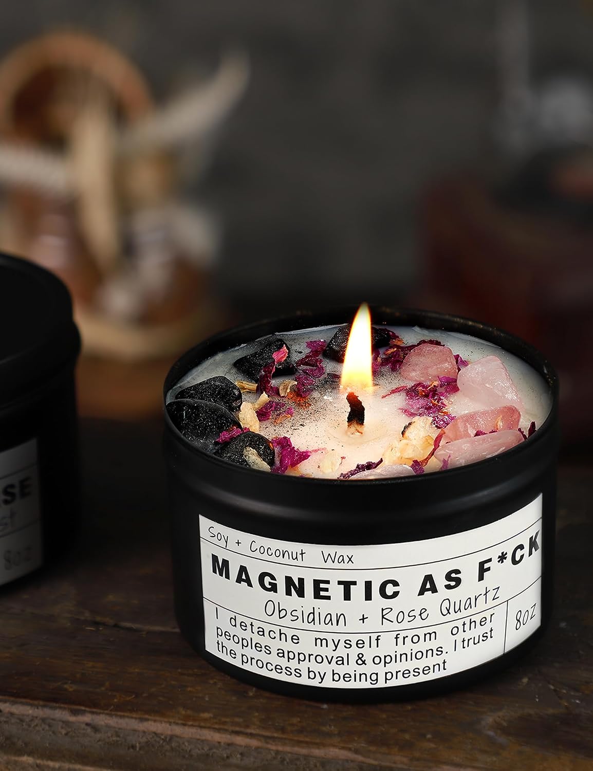 Crystal Soy Candles, Handmade Wishing Gifts