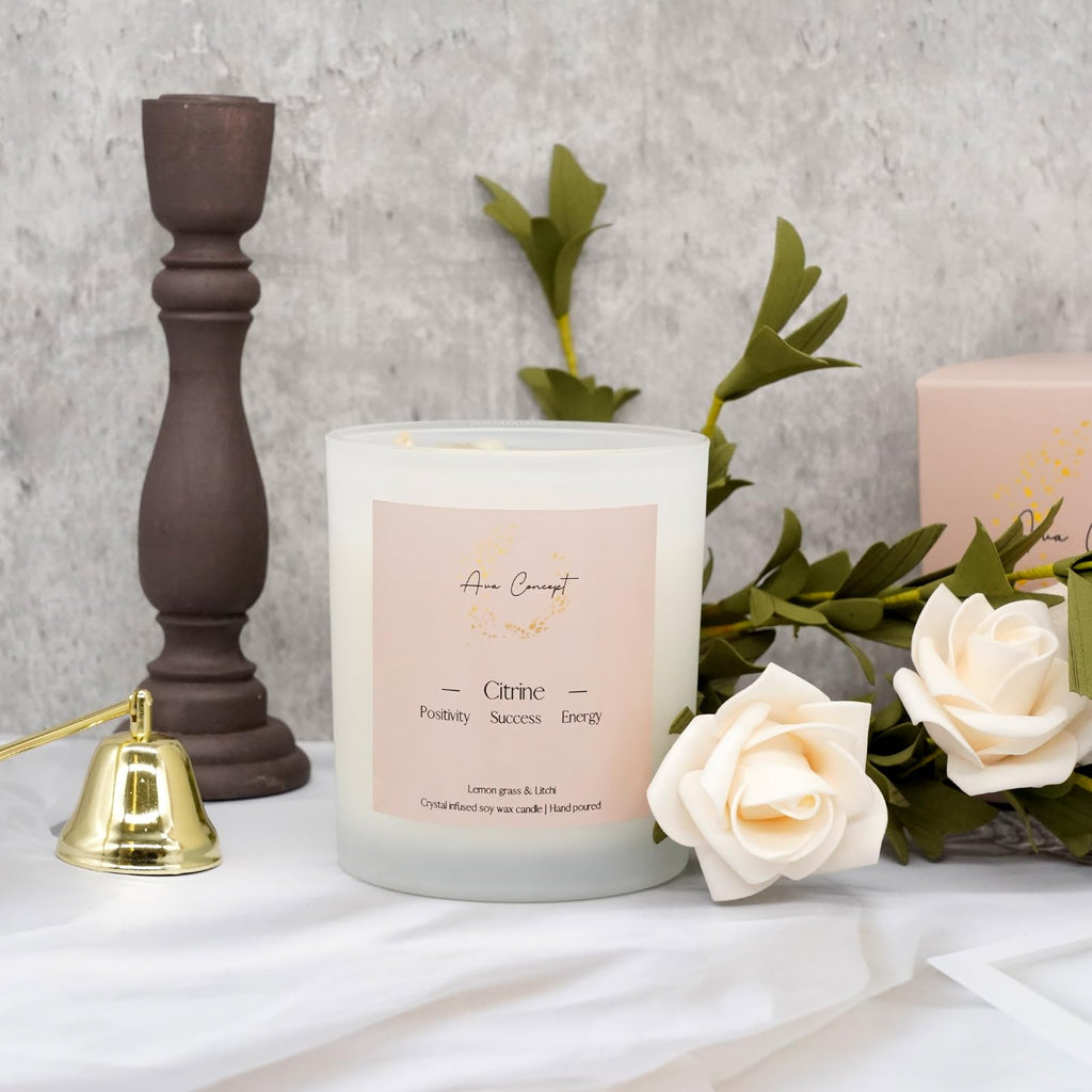 AvaConcept Healing Crystal Candle Gift Set