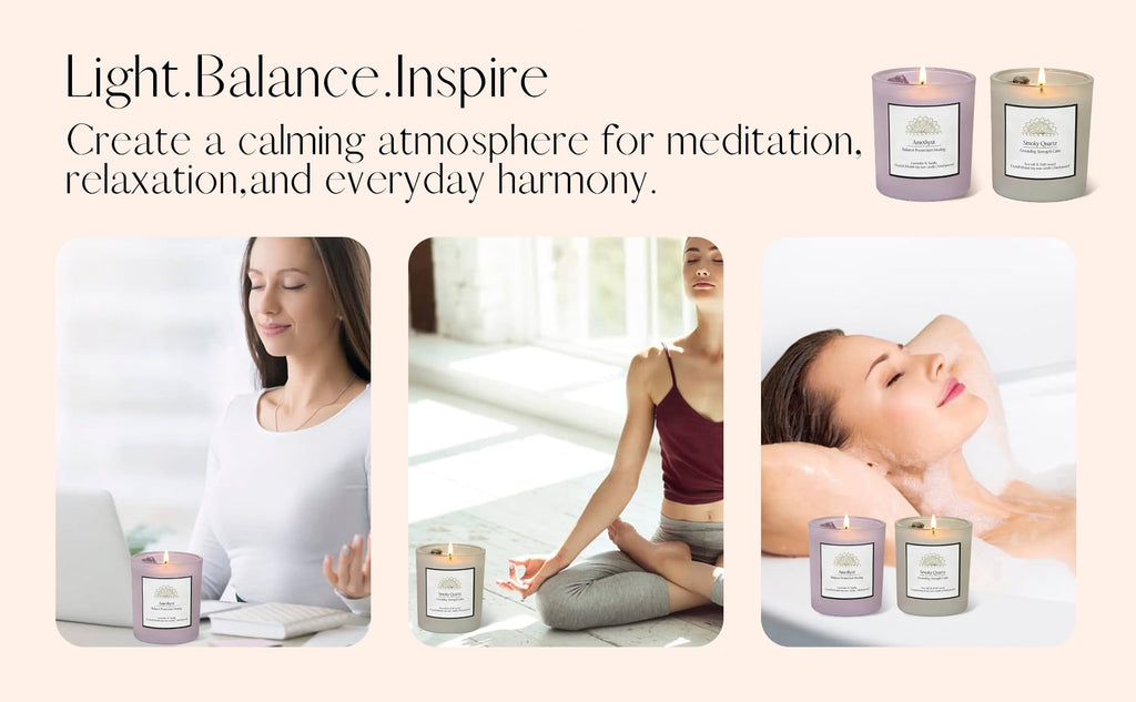 AvaConcept Healing Crystal Candle Gift Set