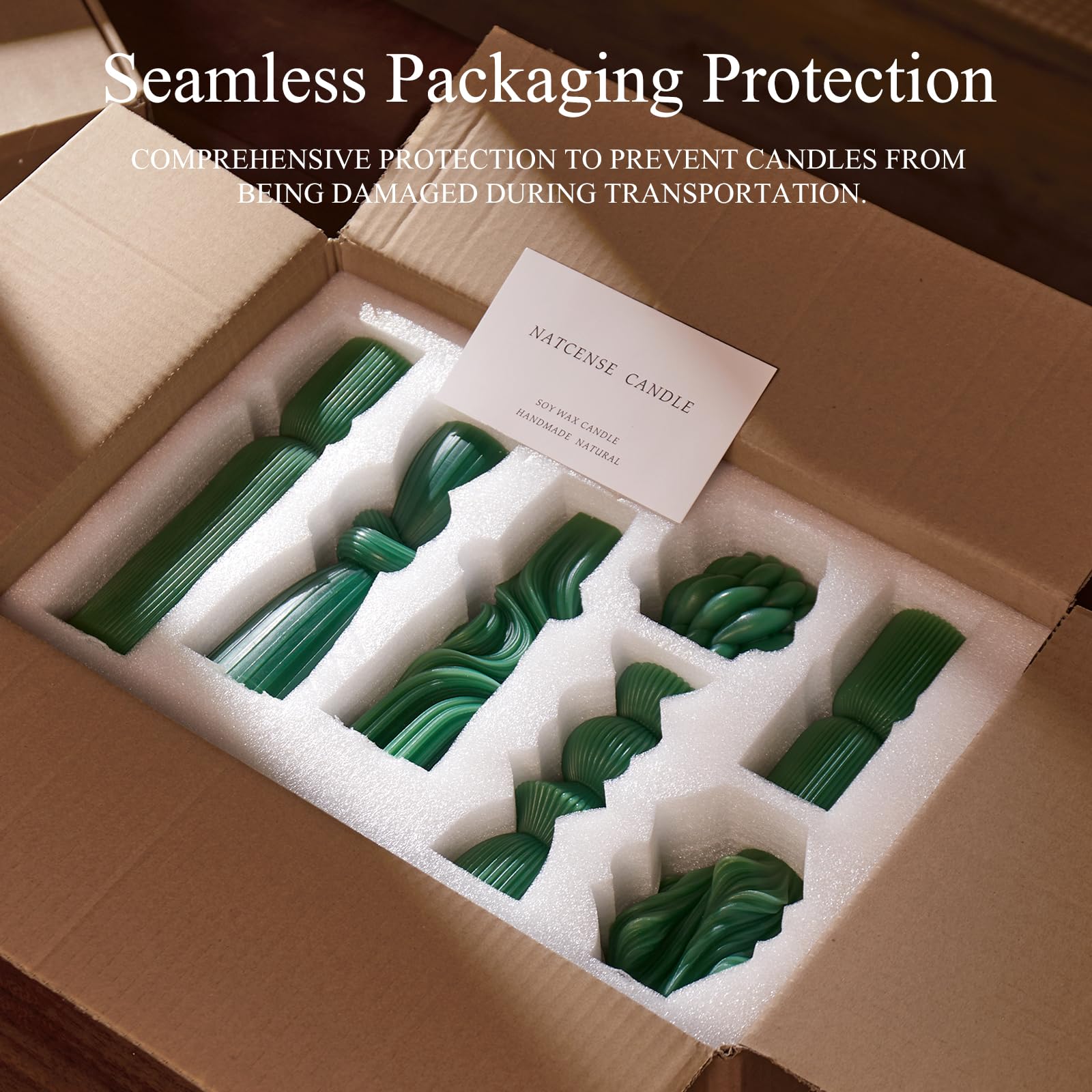 Soy Wax Handmade Ribbed Candles