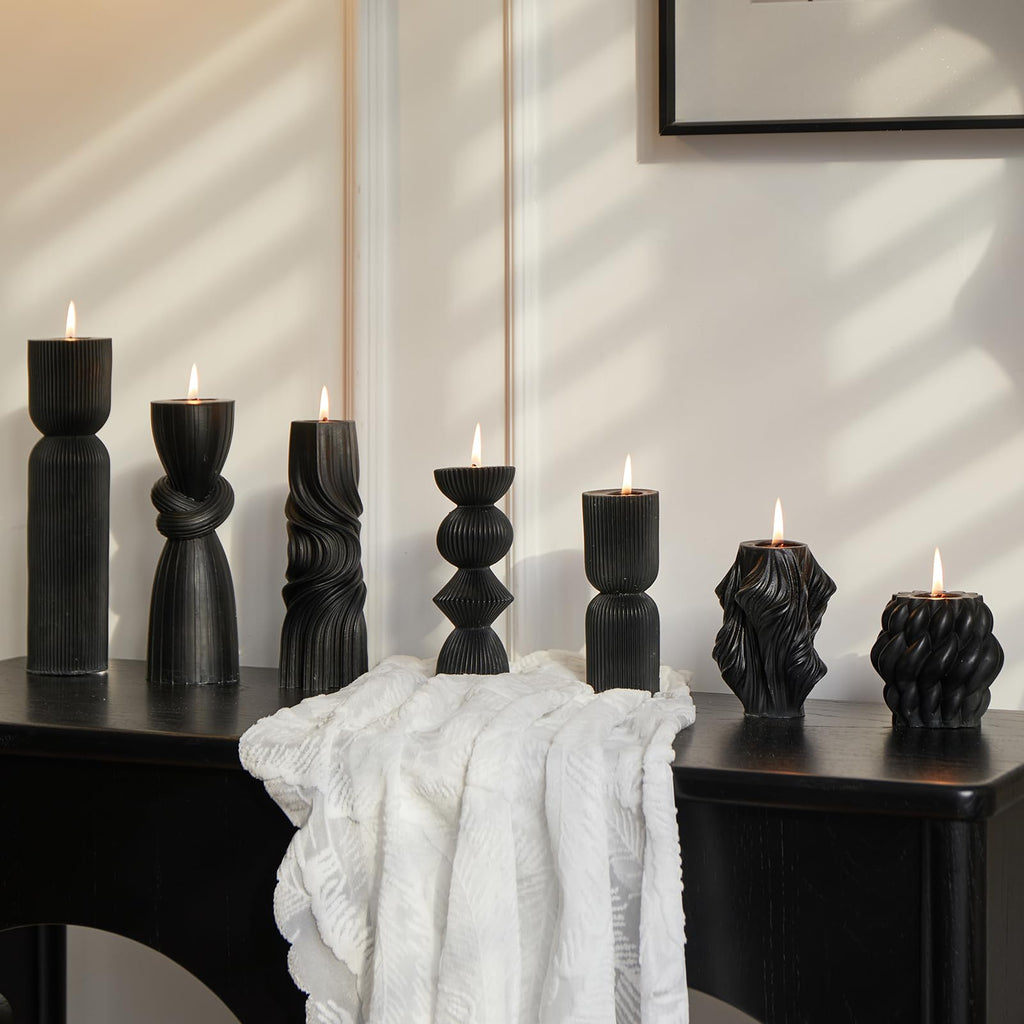 Soy Wax Handmade Ribbed Candles