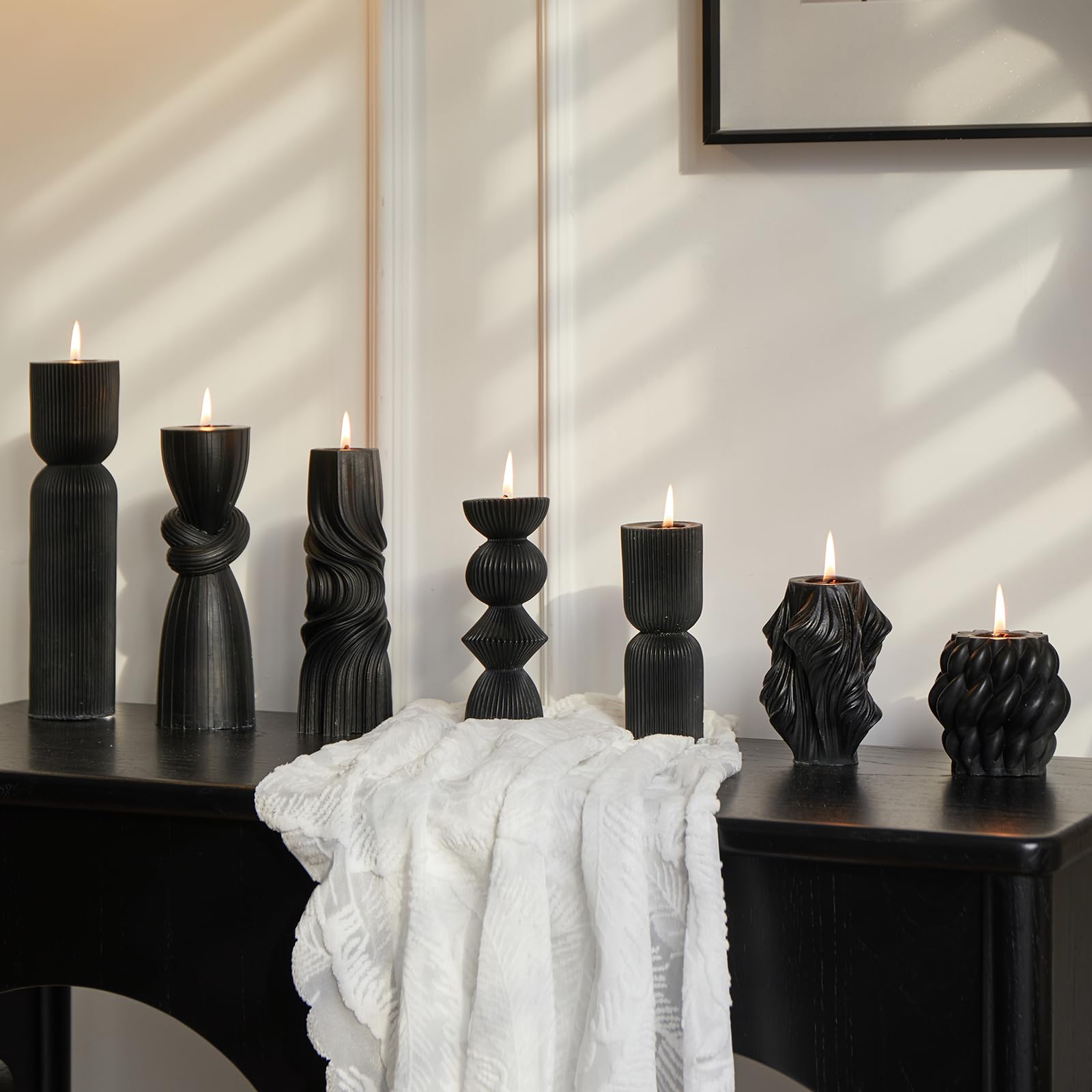 Soy Wax Handmade Ribbed Candles