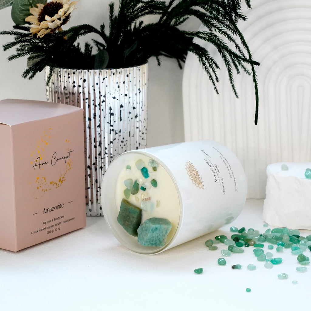 AvaConcept Healing Crystal Candle Gift Set