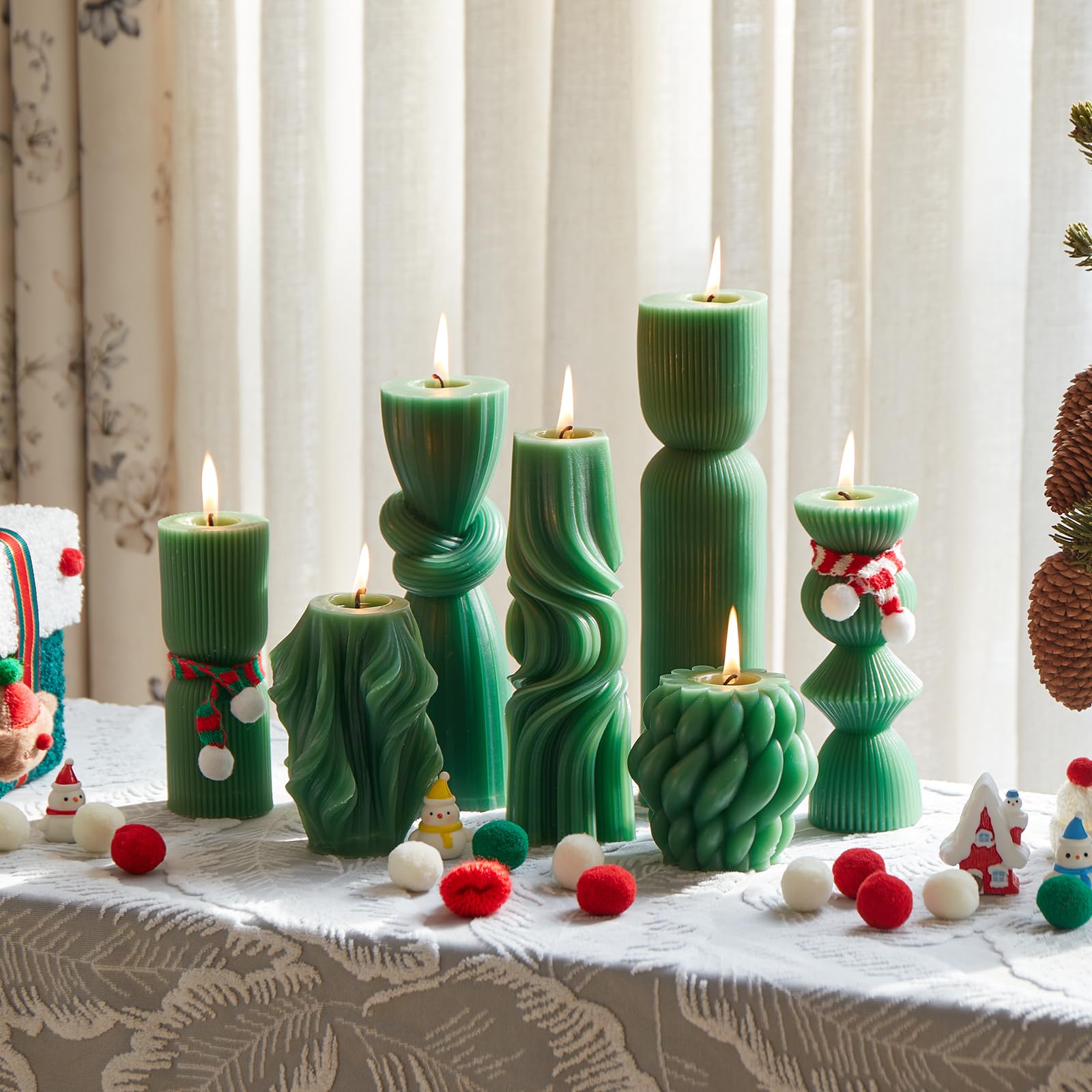 Soy Wax Handmade Ribbed Candles
