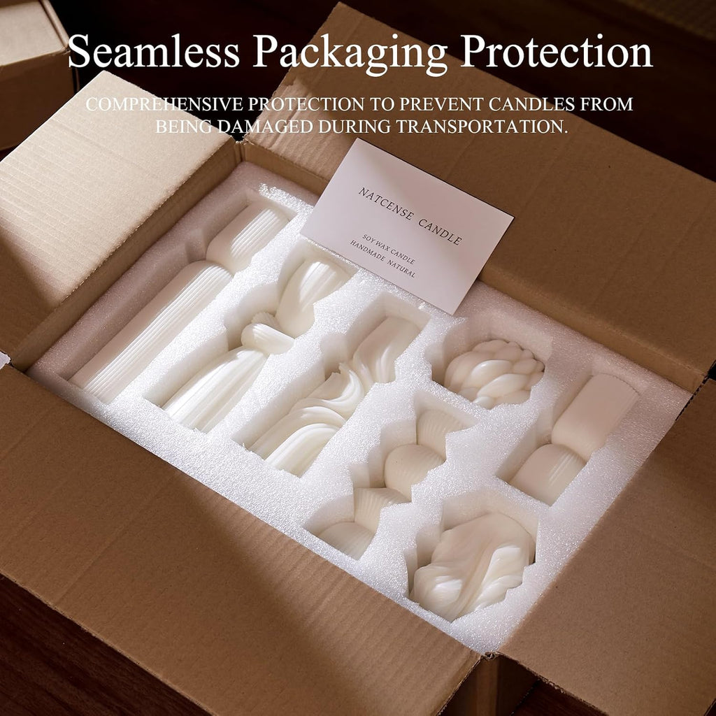 Soy Wax Handmade Ribbed Candles