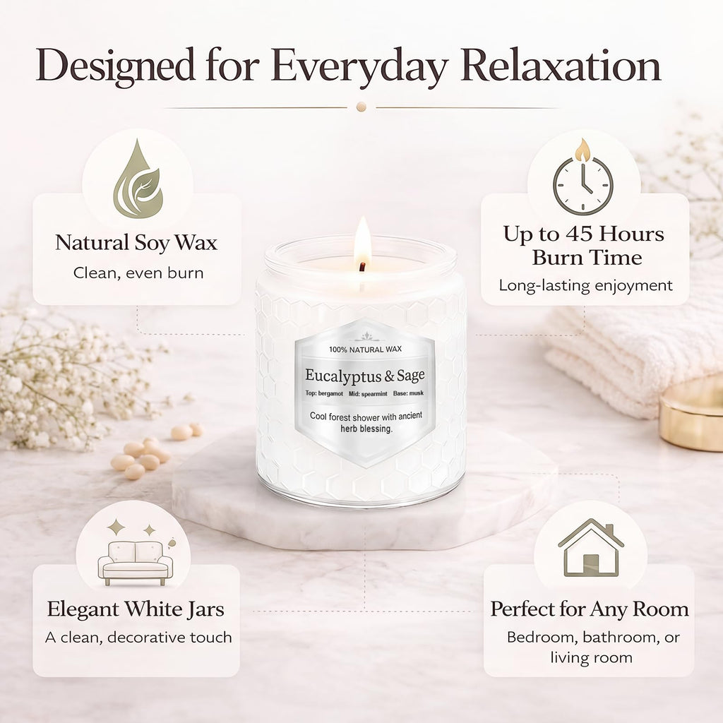 Natural Soy Wax Jar Candles