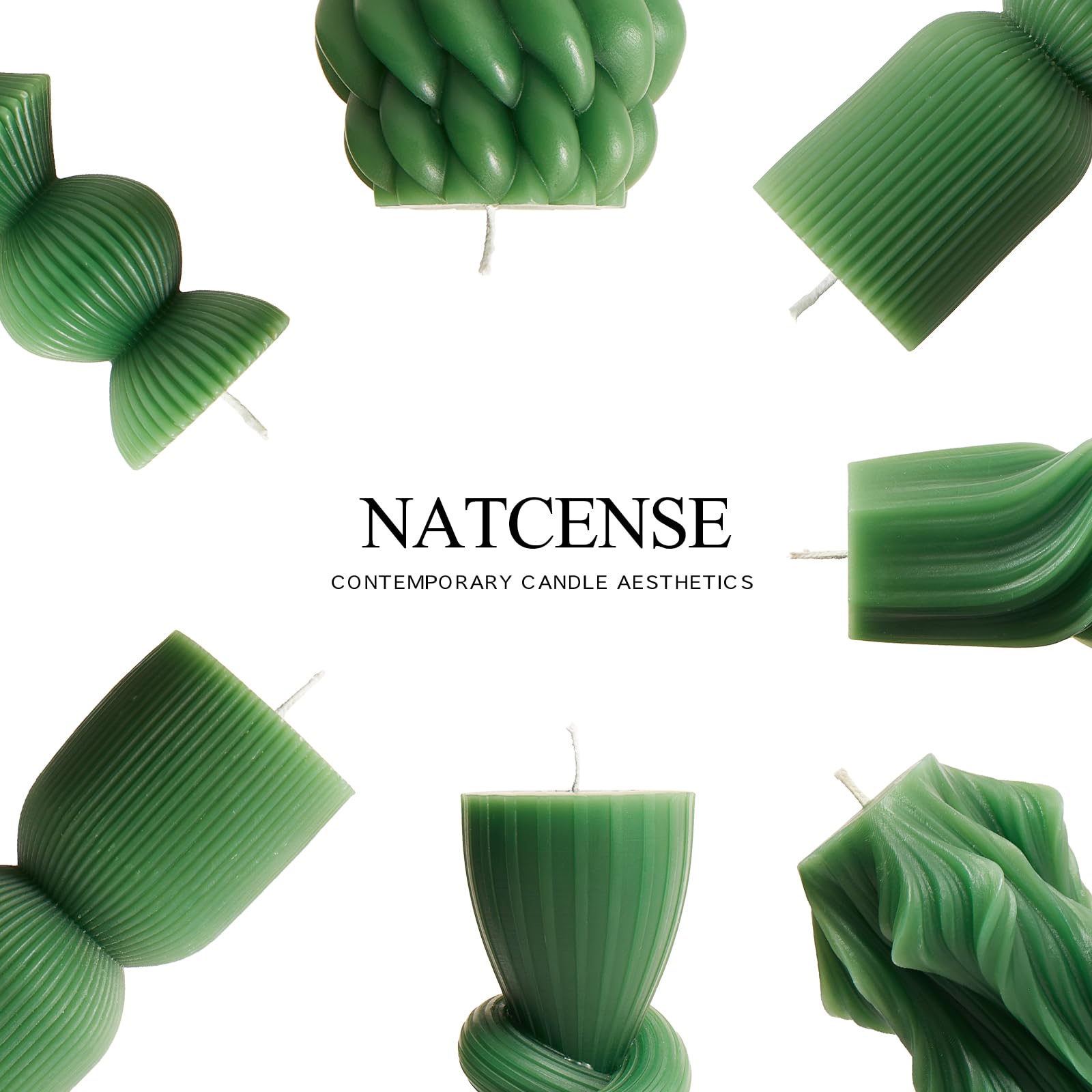Soy Wax Handmade Ribbed Candles