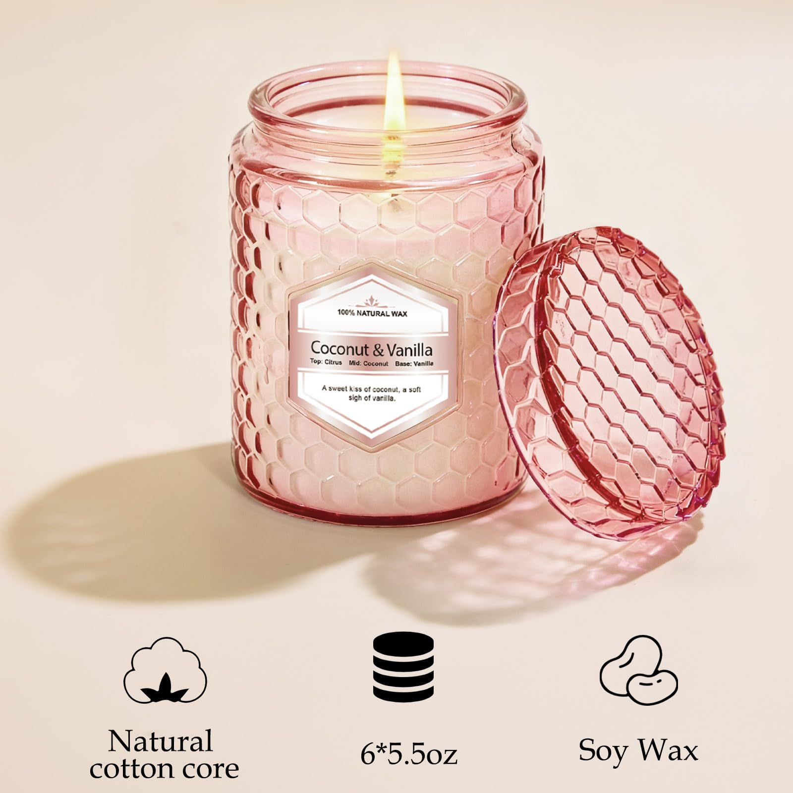 Natural Soy Wax Jar Candles