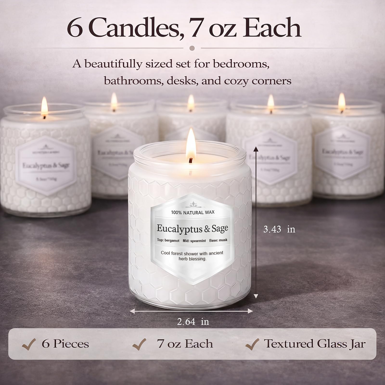 Natural Soy Wax Jar Candles