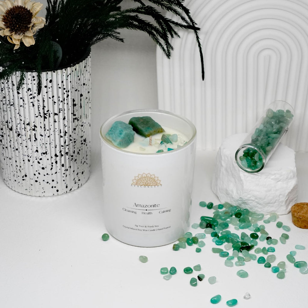 AvaConcept Healing Crystal Candle Gift Set