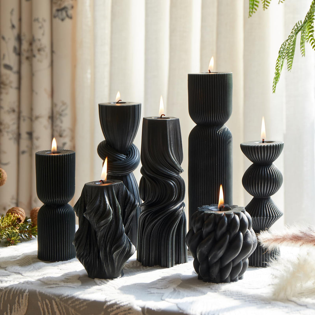 Soy Wax Handmade Ribbed Candles