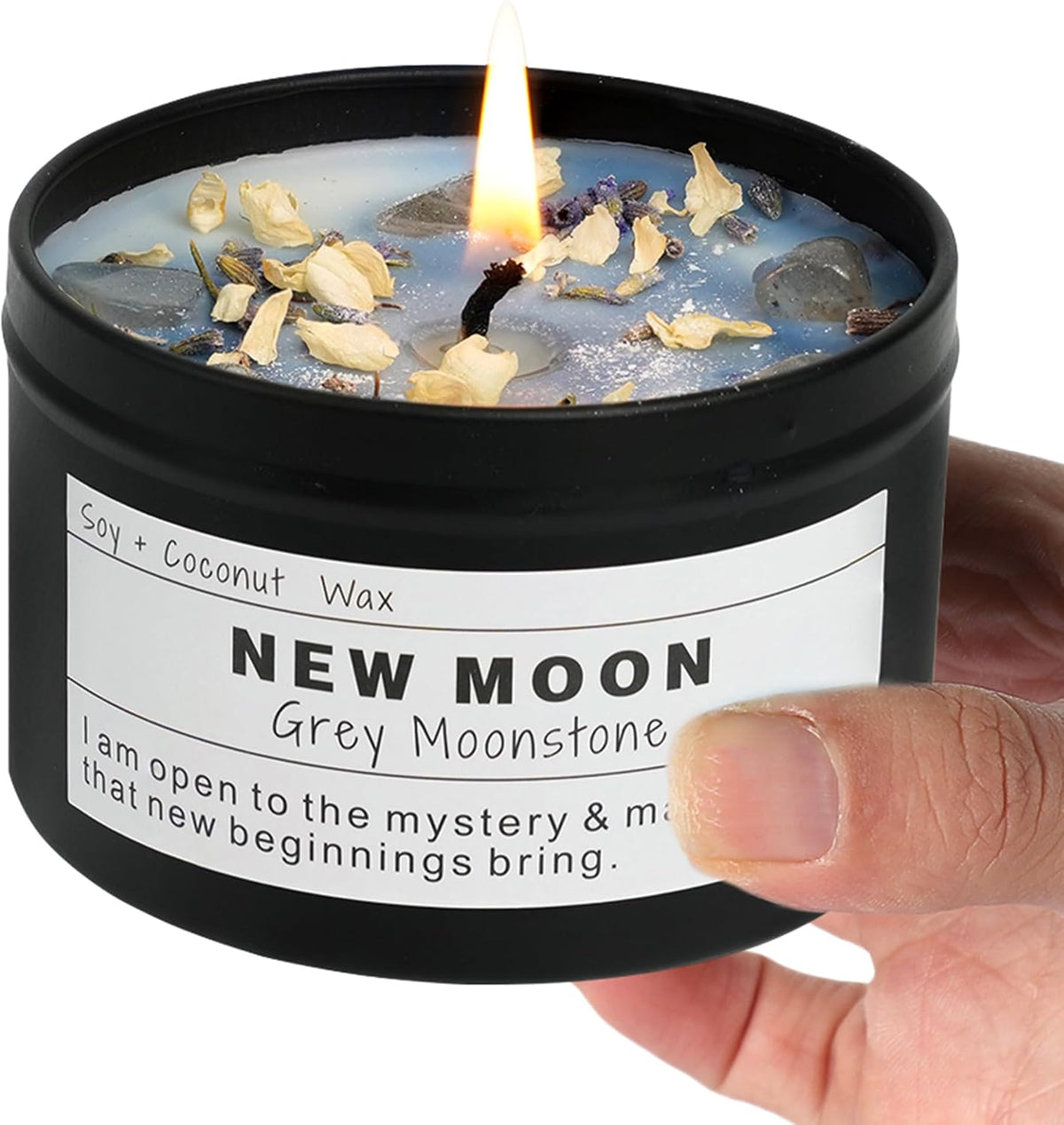 Crystal Soy Candles, Handmade Wishing Gifts