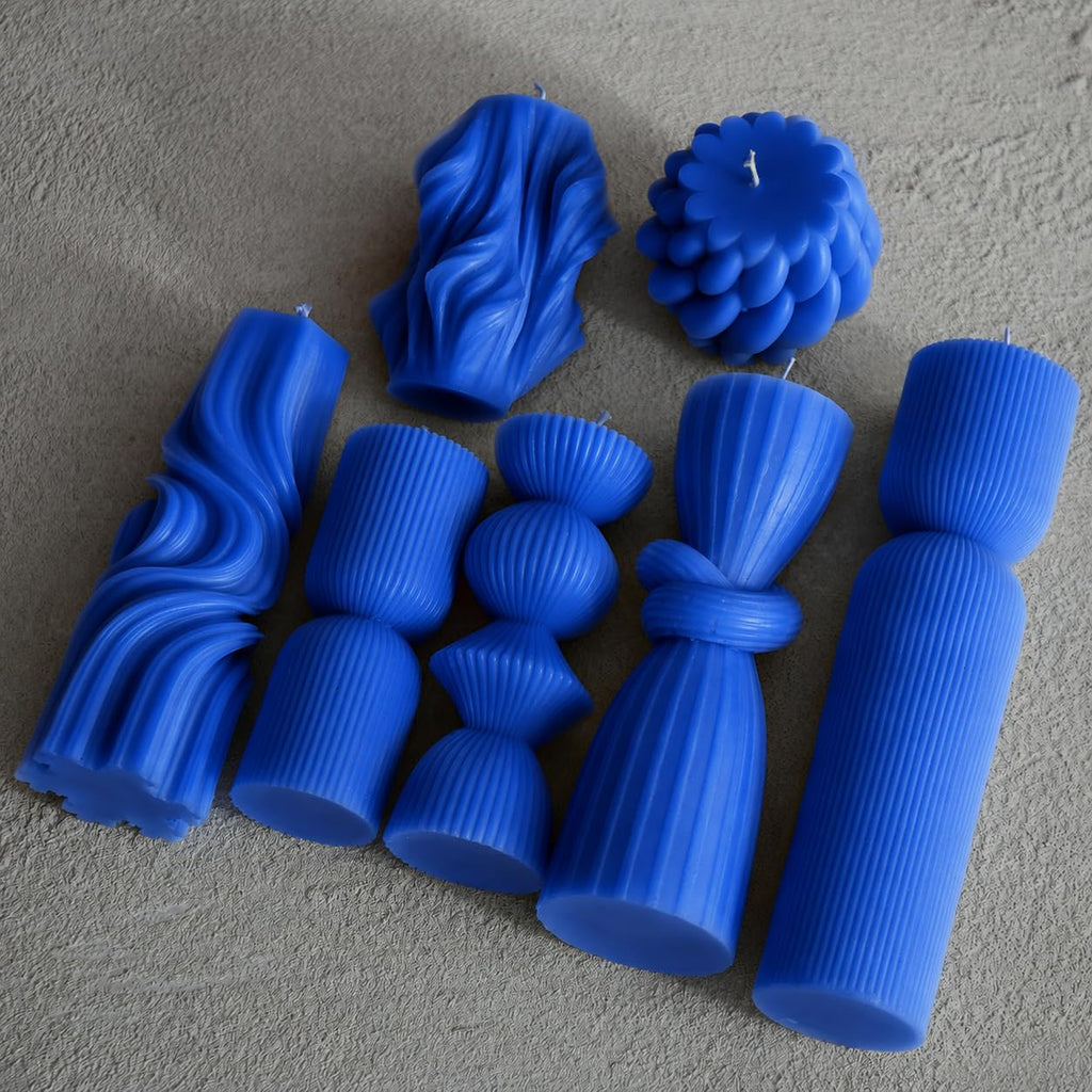 Soy Wax Handmade Ribbed Candles