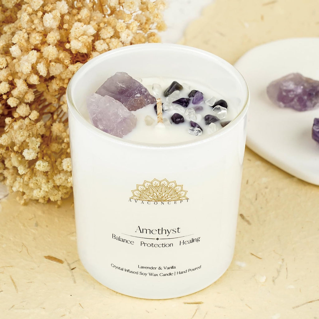 AvaConcept Healing Crystal Candle Gift Set