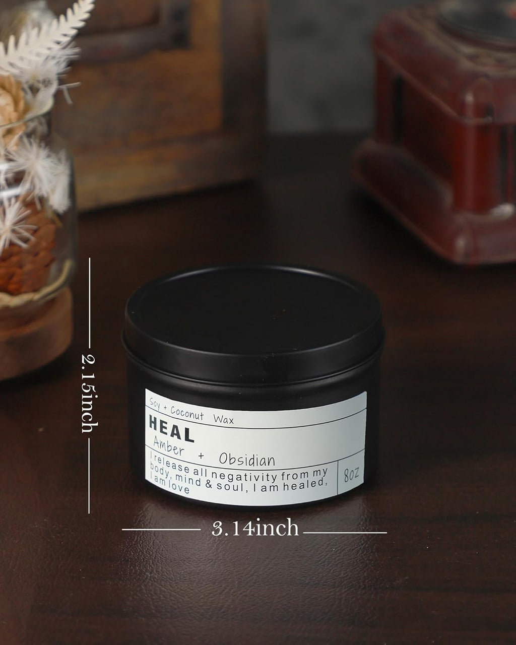 Crystal Soy Candles, Handmade Wishing Gifts