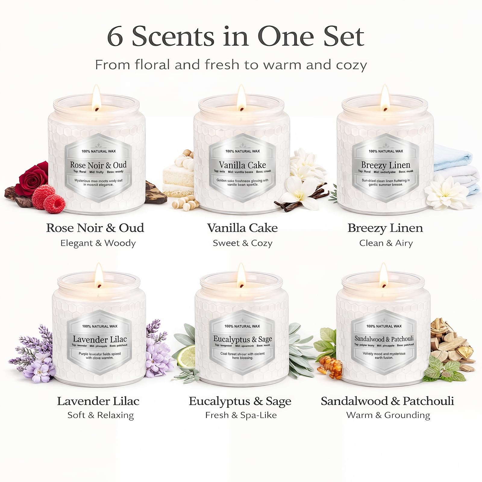 Natural Soy Wax Jar Candles