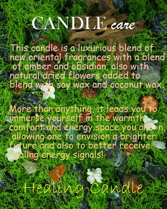 Crystal Soy Candles, Handmade Wishing Gifts