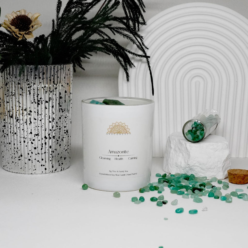 AvaConcept Healing Crystal Candle Gift Set