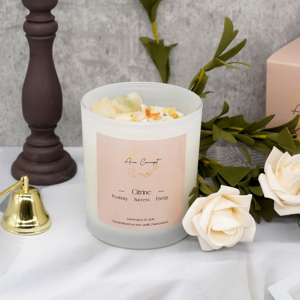 AvaConcept Healing Crystal Candle Gift Set