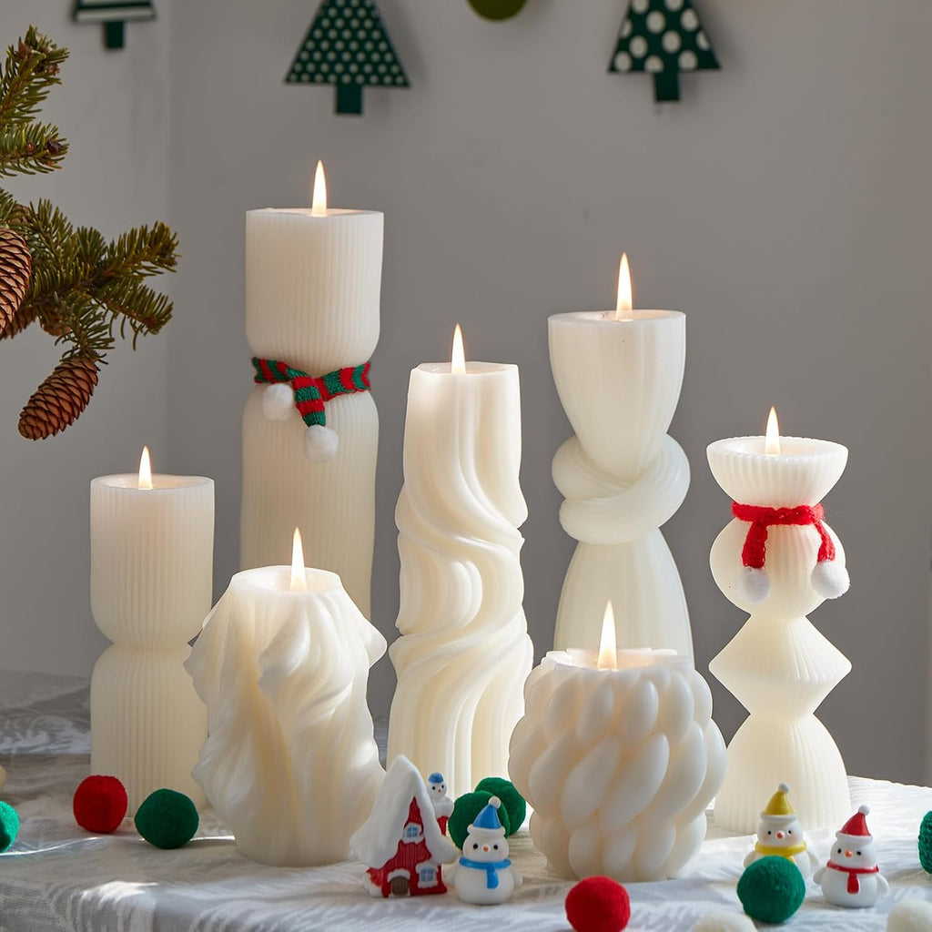 Soy Wax Handmade Ribbed Candles
