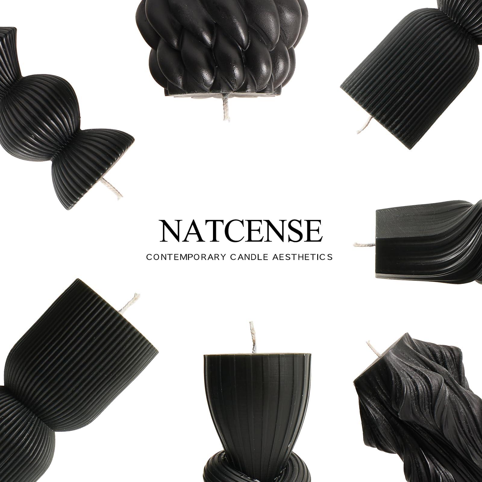 Soy Wax Handmade Ribbed Candles