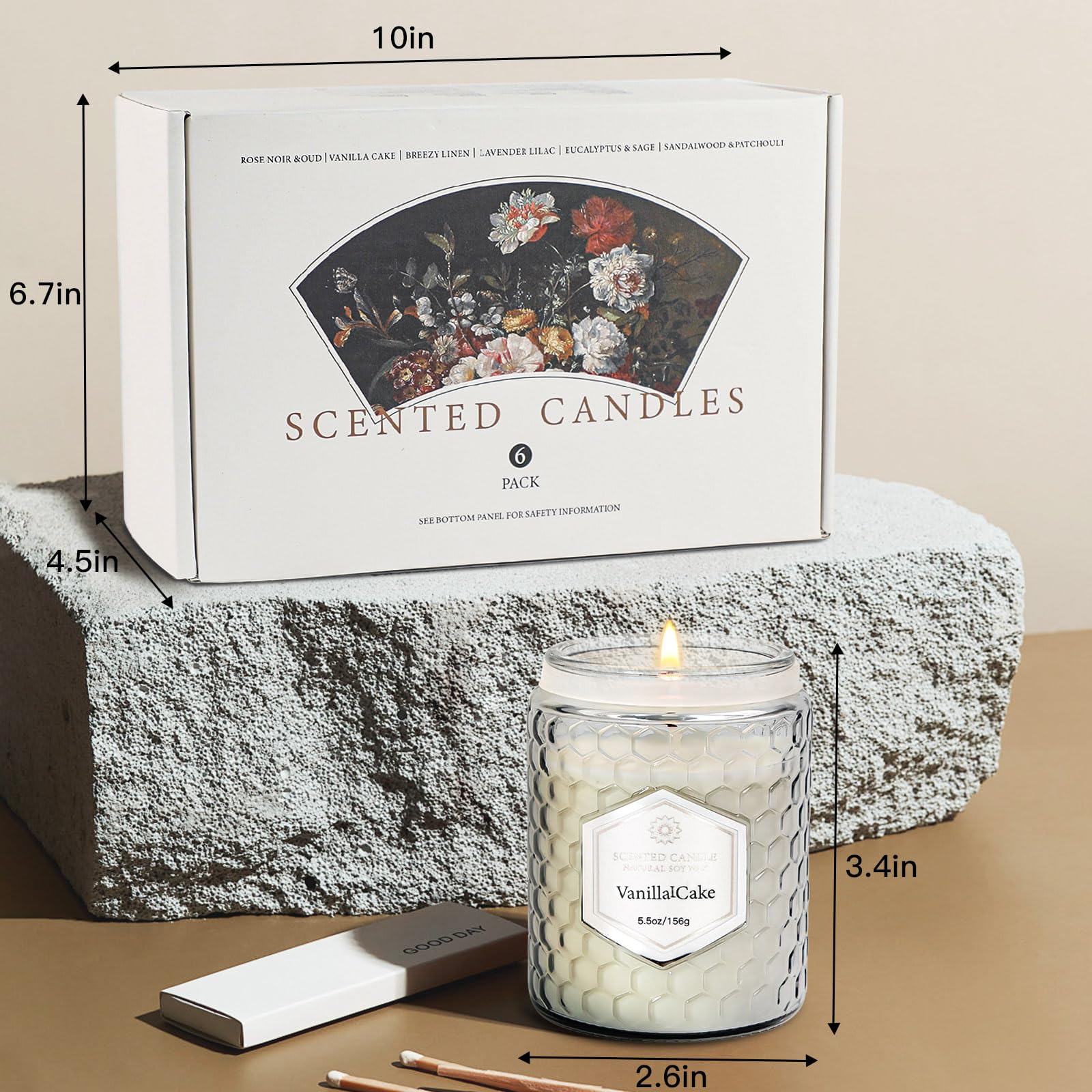 Natural Soy Wax Jar Candles