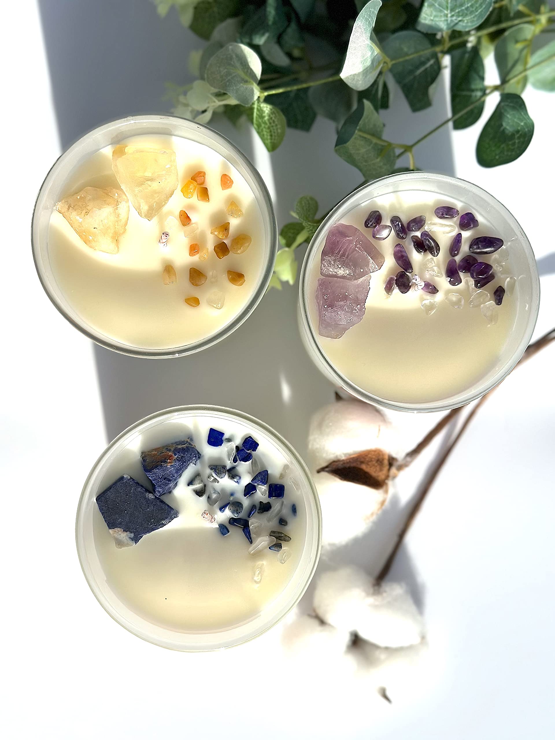 AvaConcept Healing Crystal Candle Gift Set