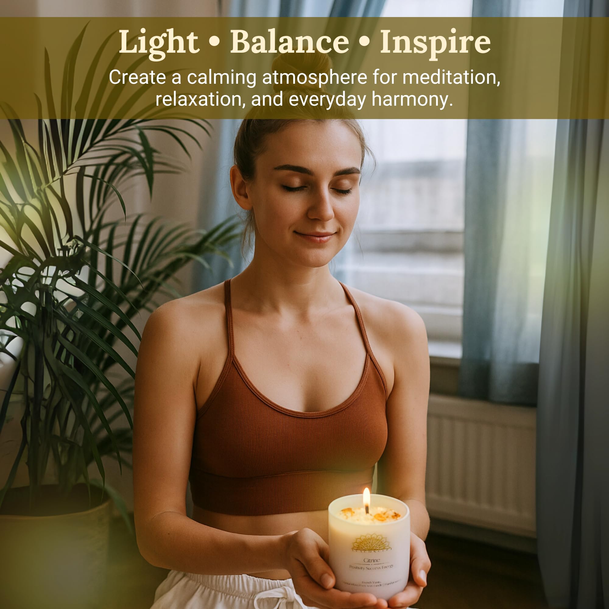 AvaConcept Healing Crystal Candle Gift Set