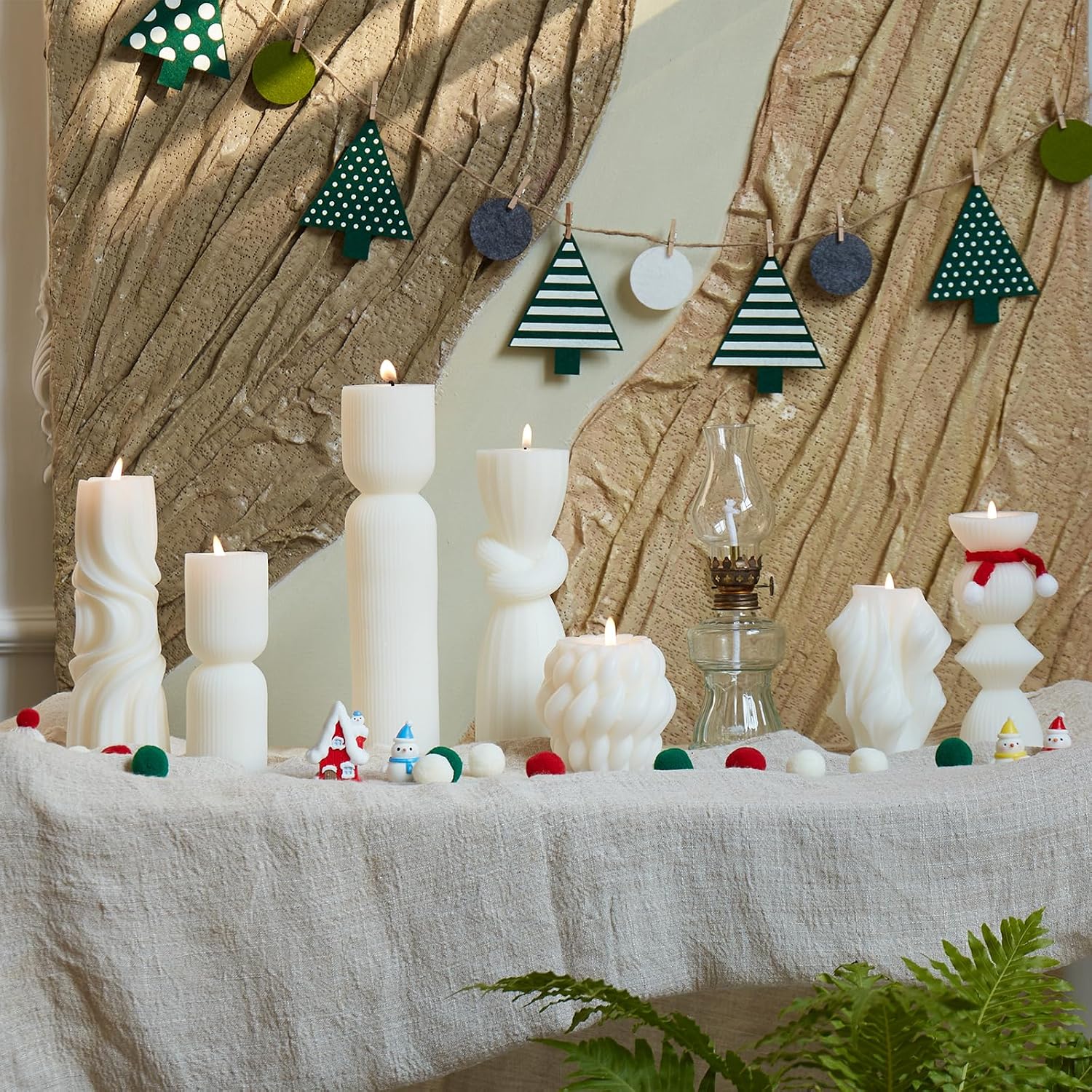 Soy Wax Handmade Ribbed Candles