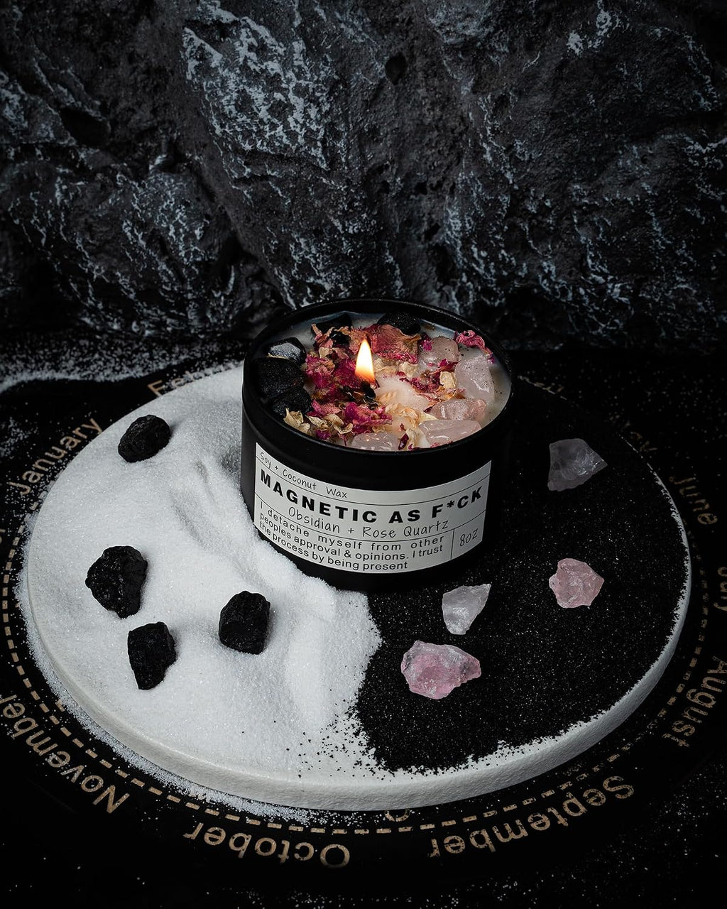 Crystal Soy Candles, Handmade Wishing Gifts