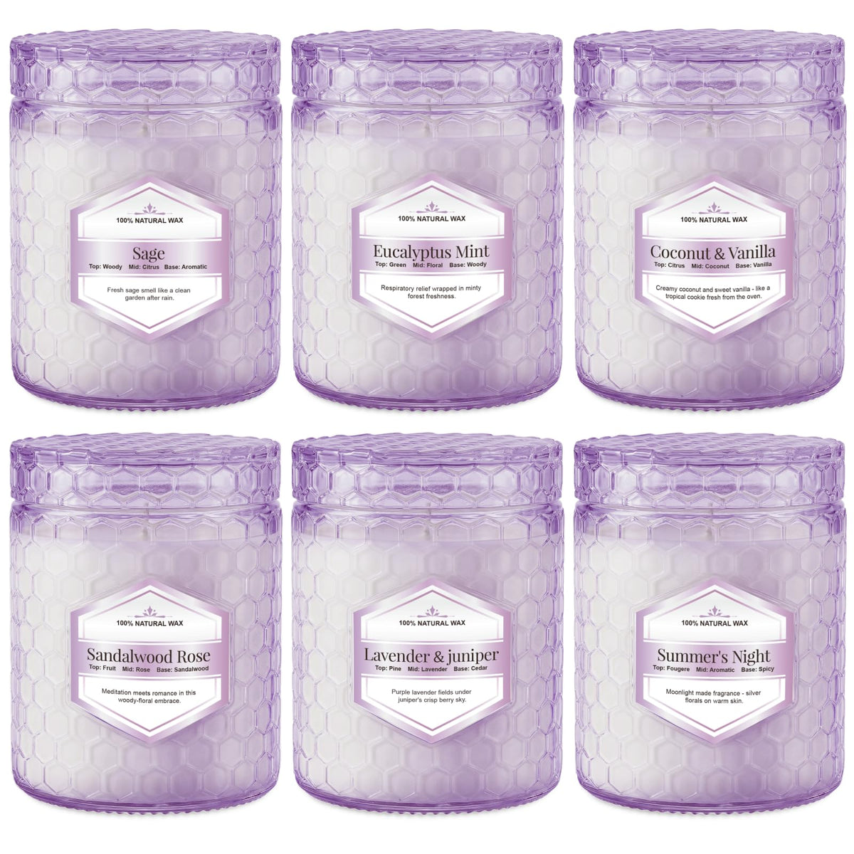 Natural Soy Wax Jar Candles