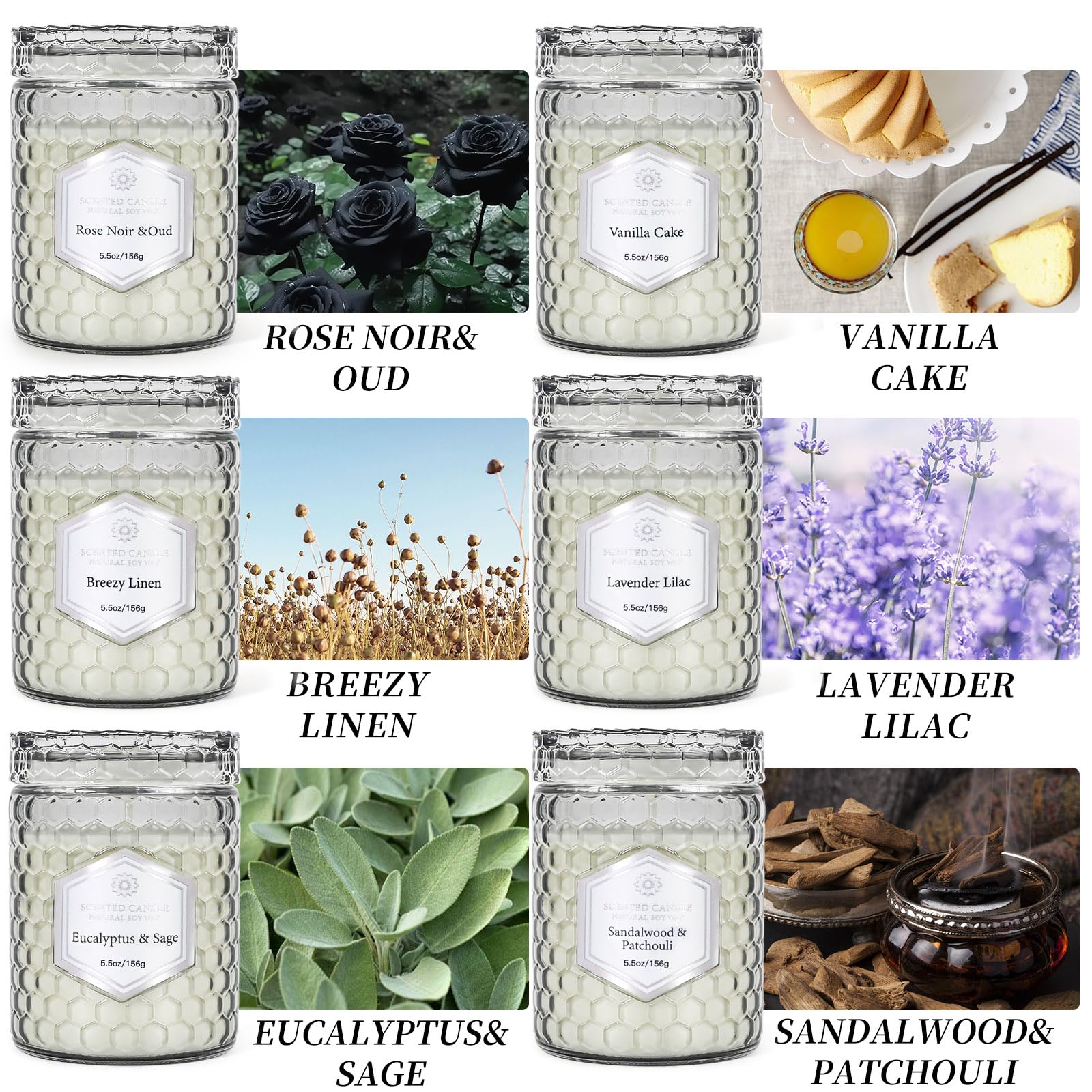 Natural Soy Wax Jar Candles